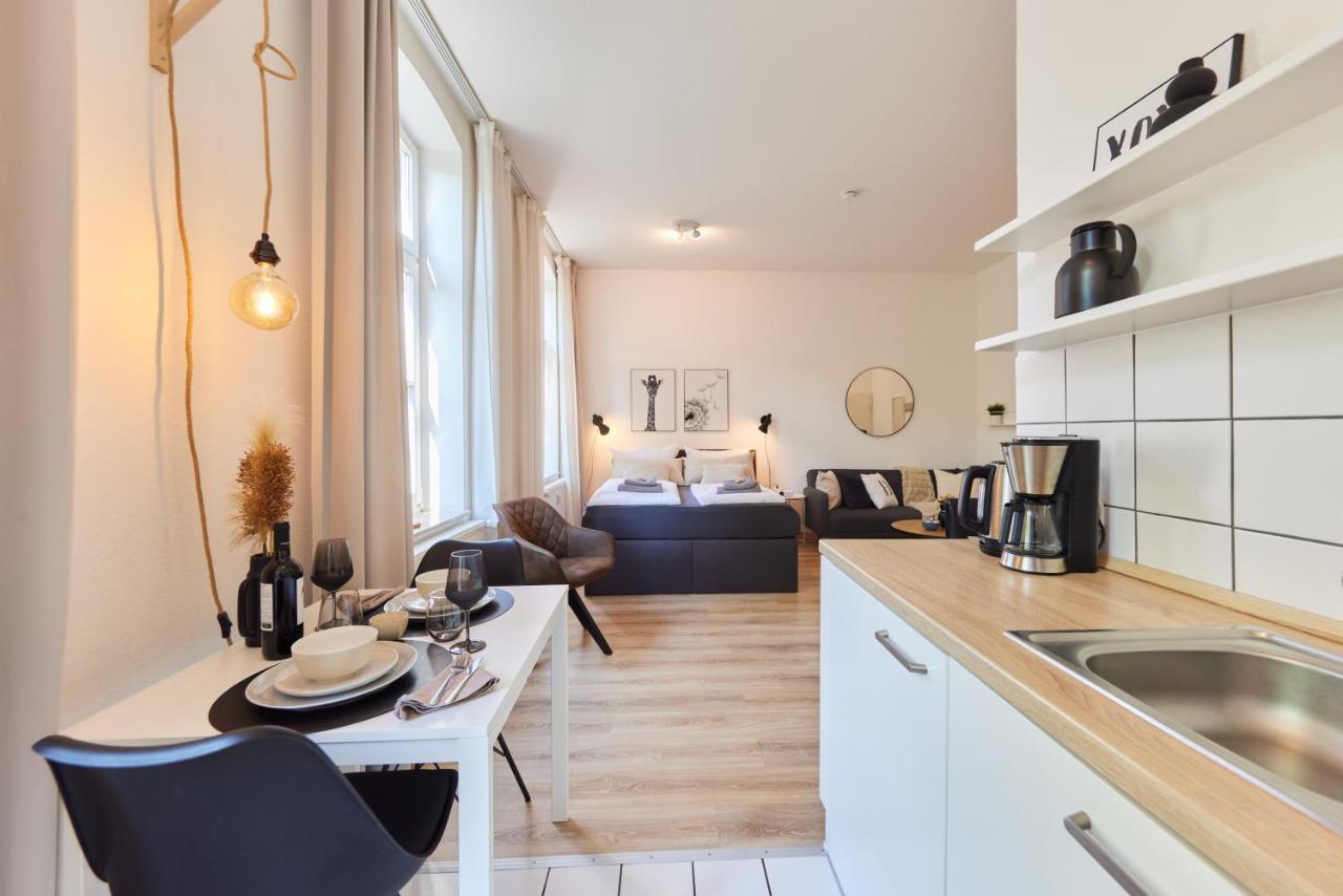 Studio3 Zentral Und Ruhig Mit Parkplatz, 5 Min Z Bali-T Und Gop, Boxspringbett Bad Oeynhausen Bagian luar foto